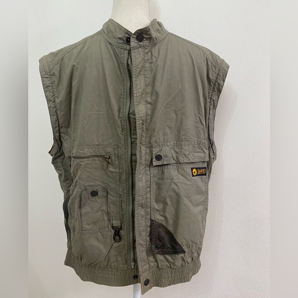 ciesse piumini Other - Ciesse Piummini Men's Khaki Outdoor vintage Italian  leather details Vest